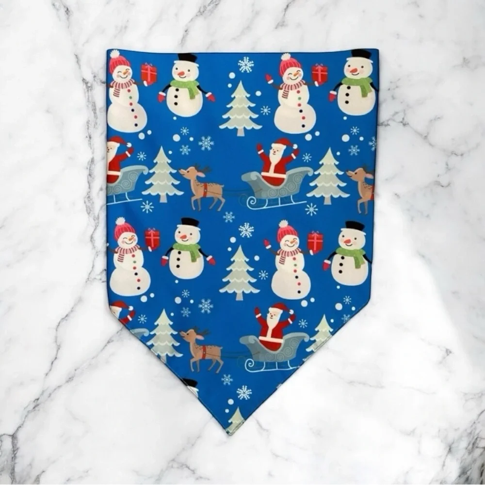 DOG Bandana - Frosty - Size L Large